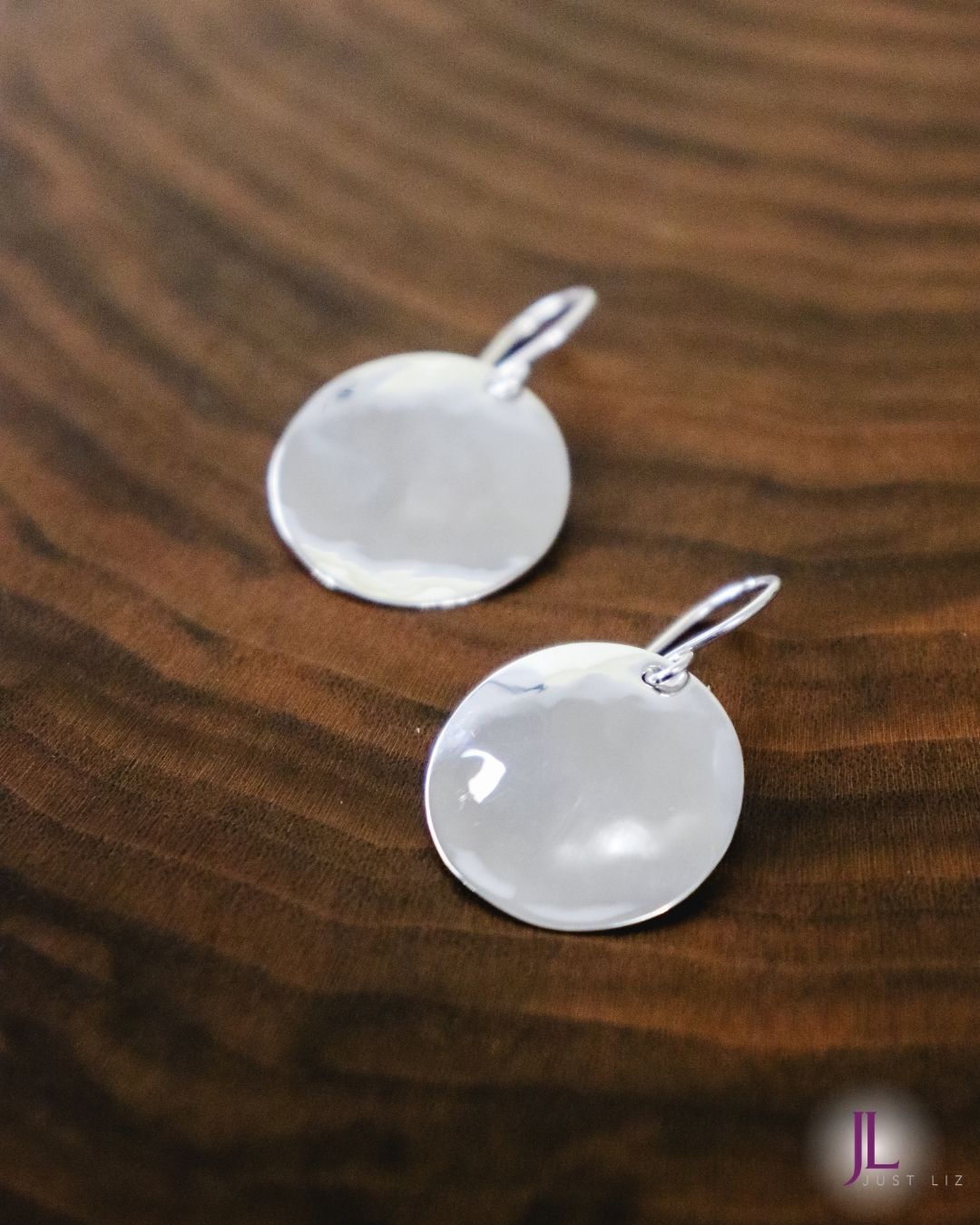 Sterling Silver Small Disc Earrings