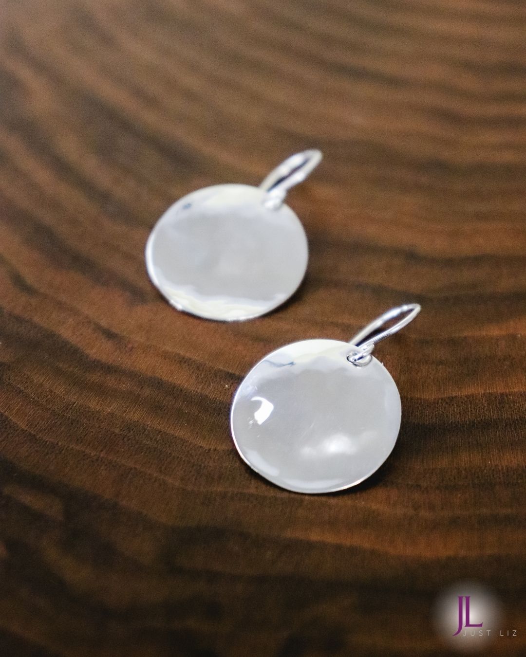 Sterling Silver Small Disc Earrings