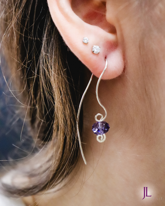 Tanzanite Bead Earrings