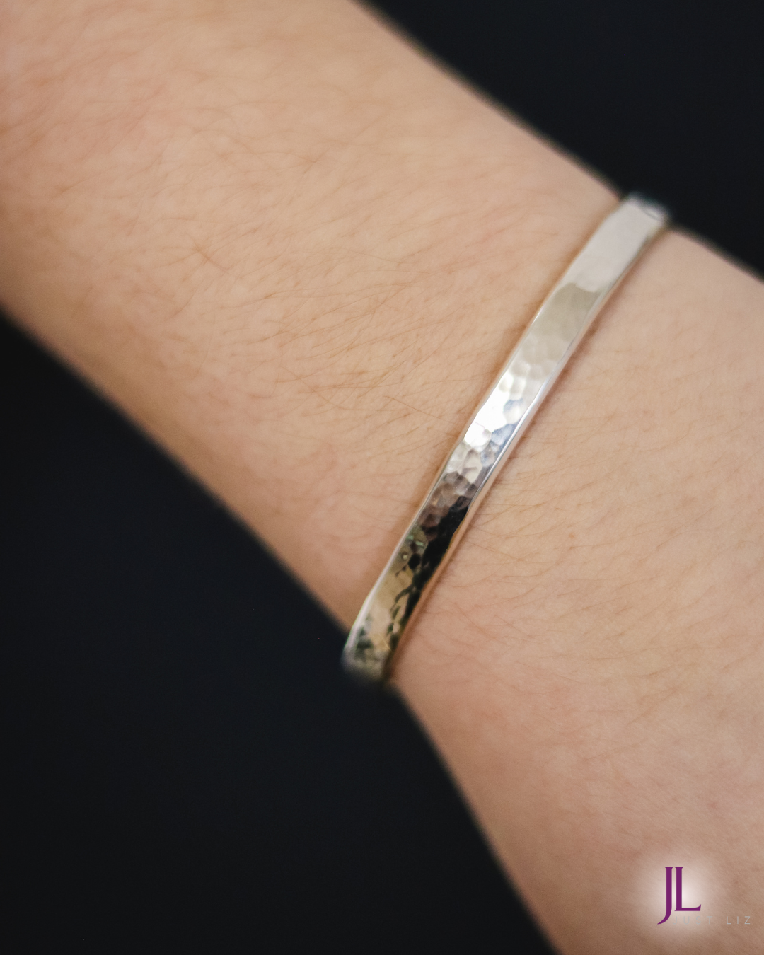 Sterling Silver Hammered Cuff