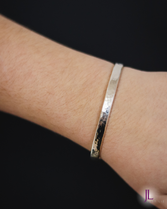Sterling Silver Hammered Cuff