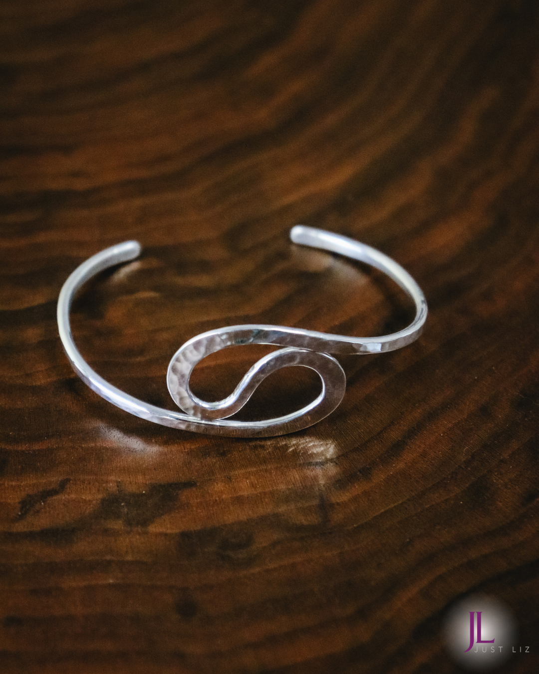 Sterling Silver Symmetrical Swirl Bracelet