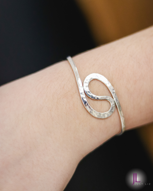 Sterling Silver Symmetrical Swirl Bracelet