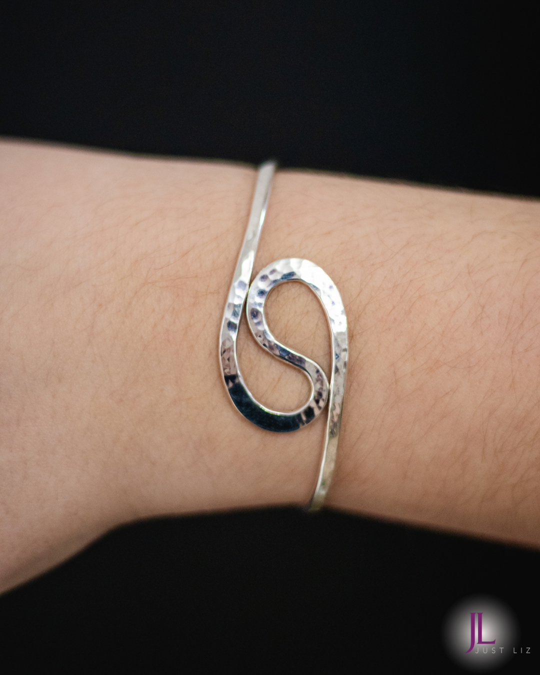 Sterling Silver Symmetrical Swirl Bracelet