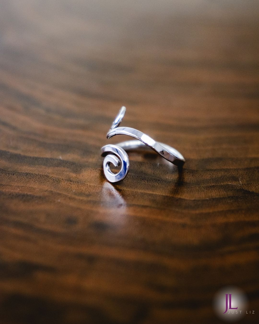 Sterling Silver Adjustable Ring