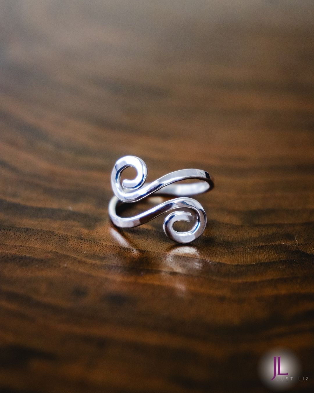 Sterling Silver Adjustable Ring