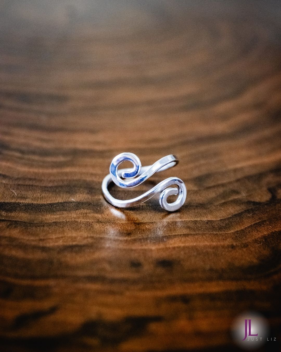 Sterling Silver Adjustable Ring