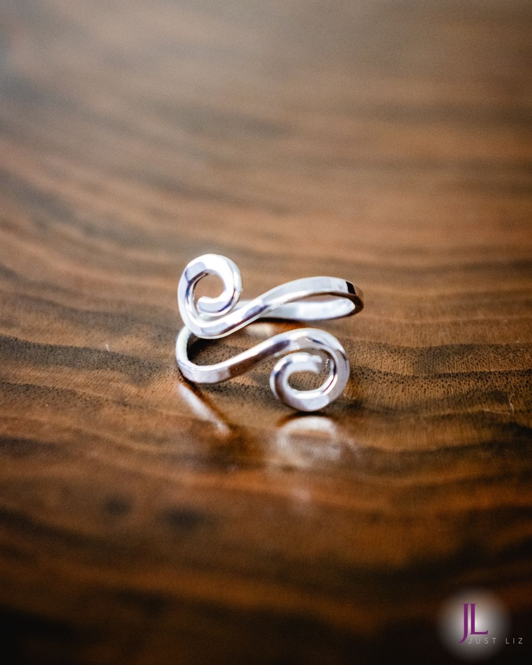 Sterling Silver Adjustable Ring