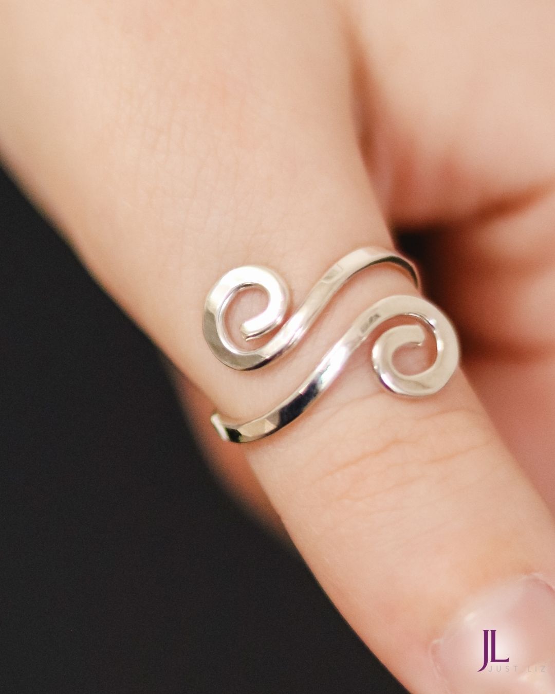 Sterling Silver Adjustable Ring