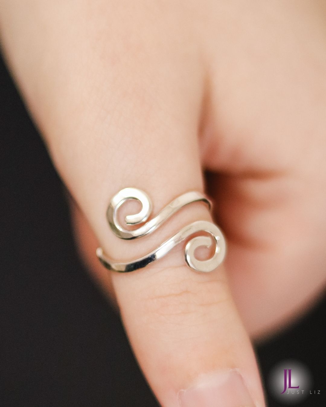 Sterling Silver Adjustable Ring