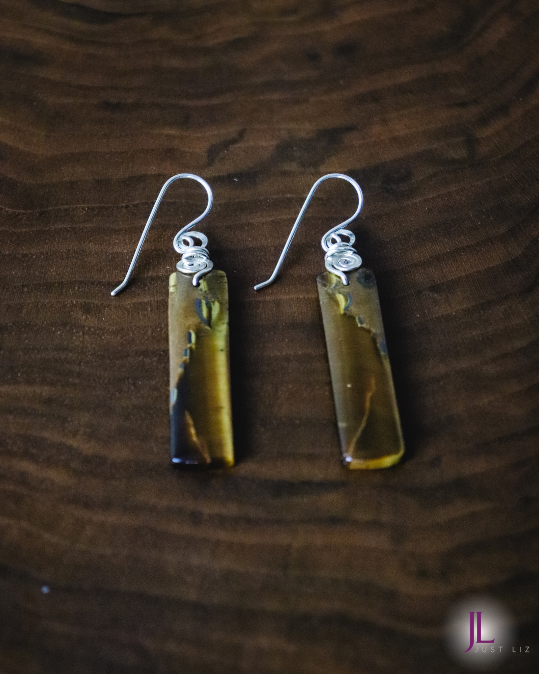 Tiger’s Eye Dangle Earrings