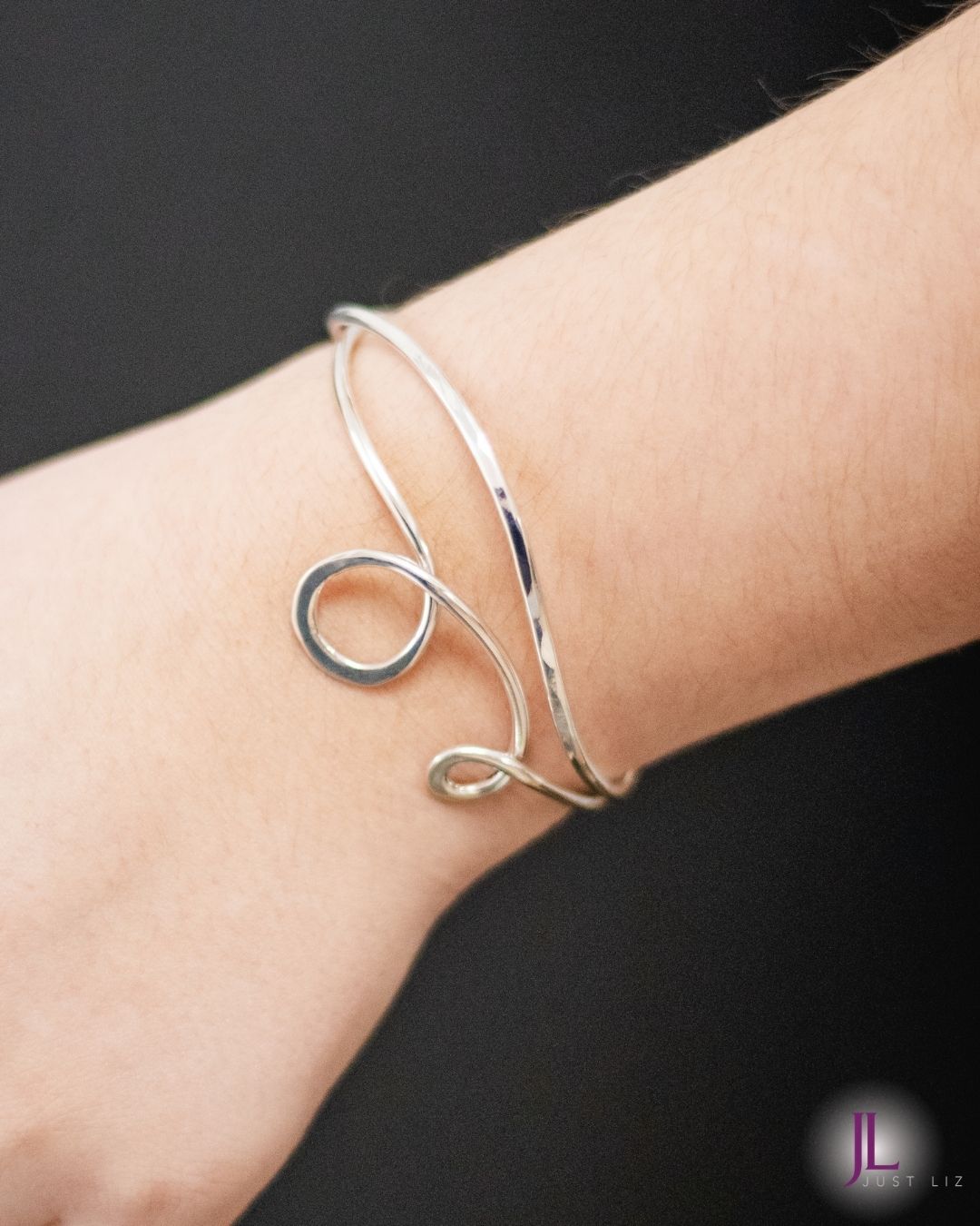 Sterling Silver Double Loop Bracelet