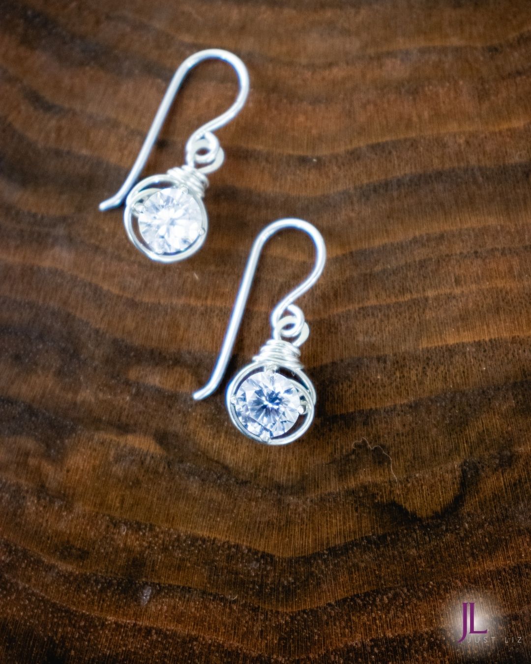 Cubic Zirconia Sterling Silver Earrings
