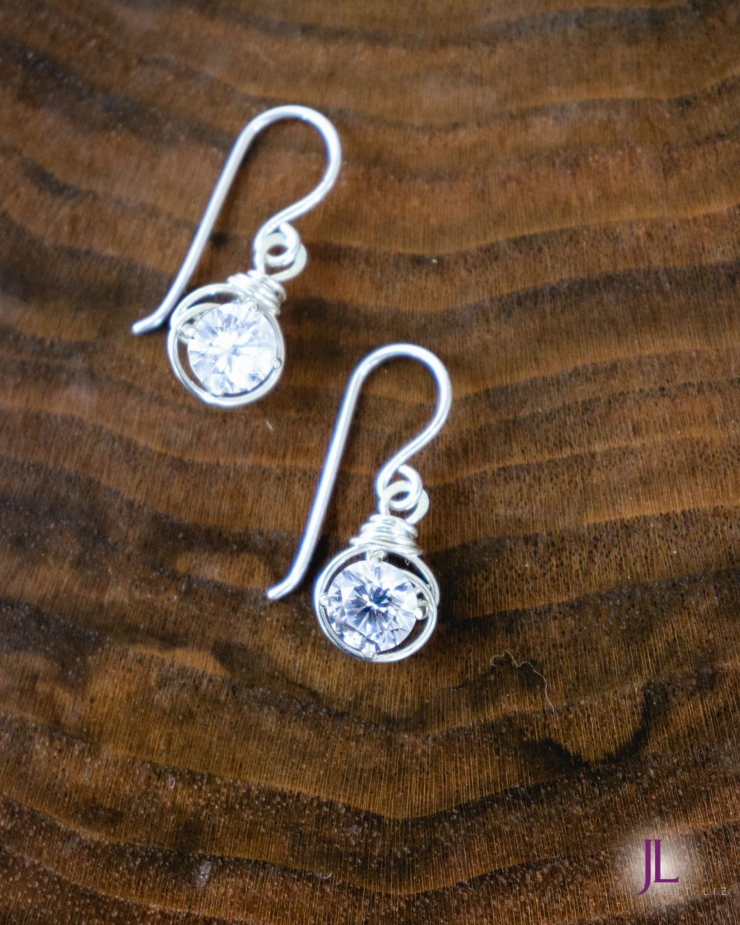 Cubic Zirconia Sterling Silver Earrings