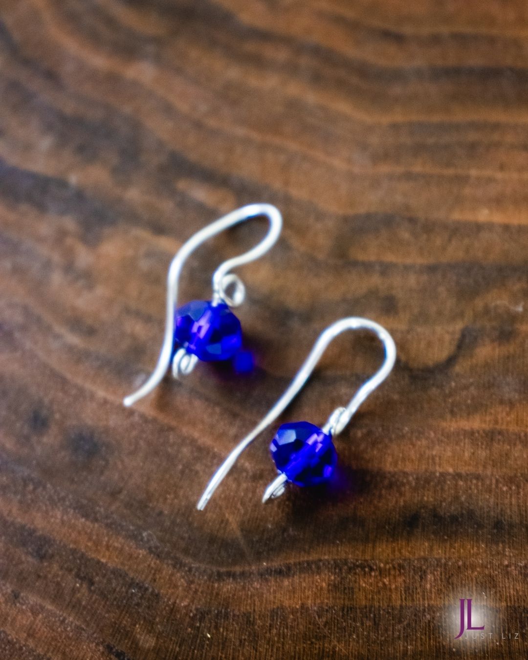Blue Cubic Zirconia Dangle Earrings