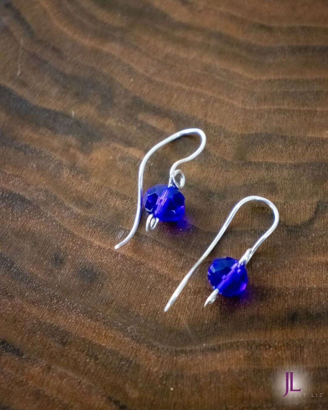 Blue Cubic Zirconia Dangle Earrings