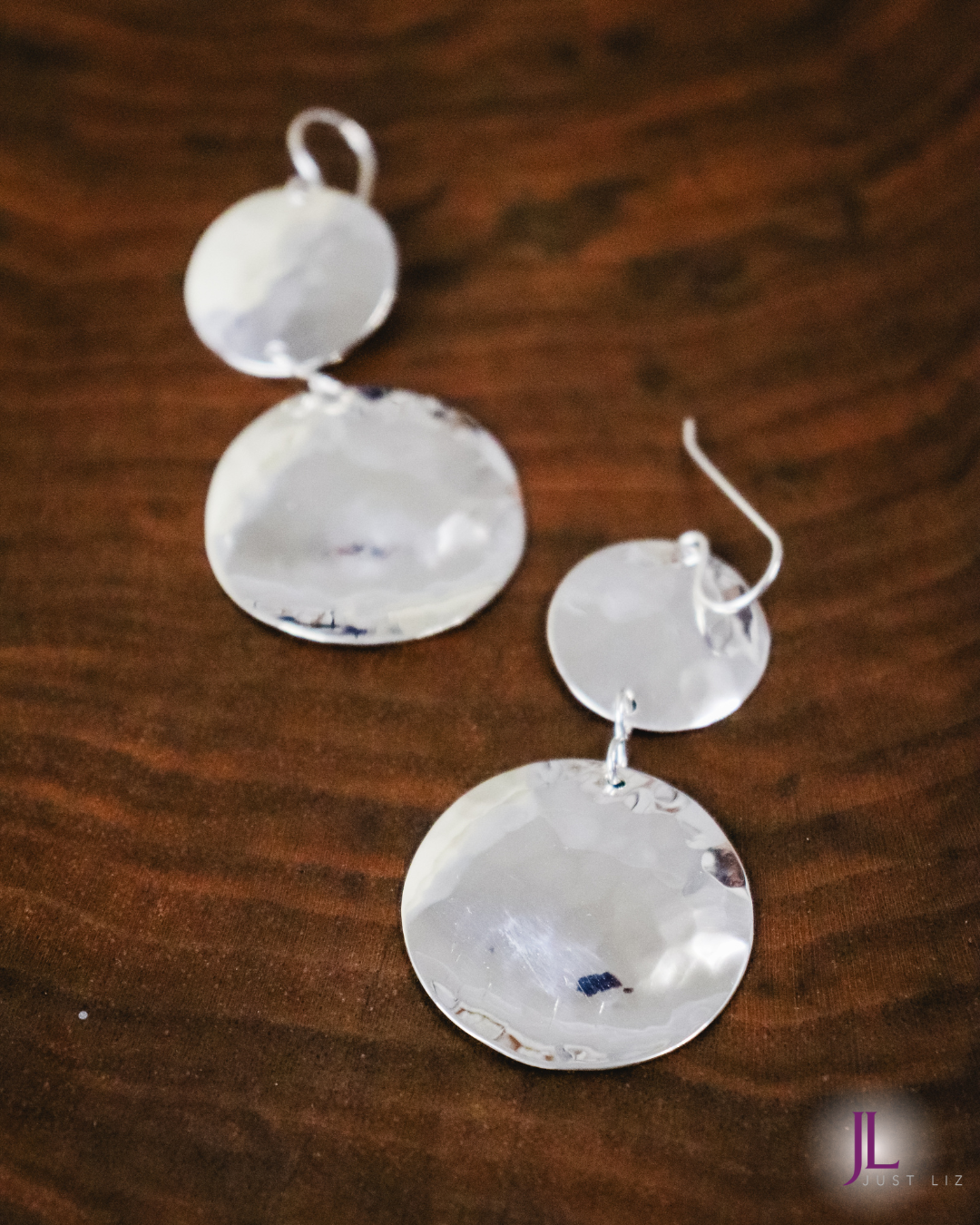 Sterling Silver Double Disc Earrings