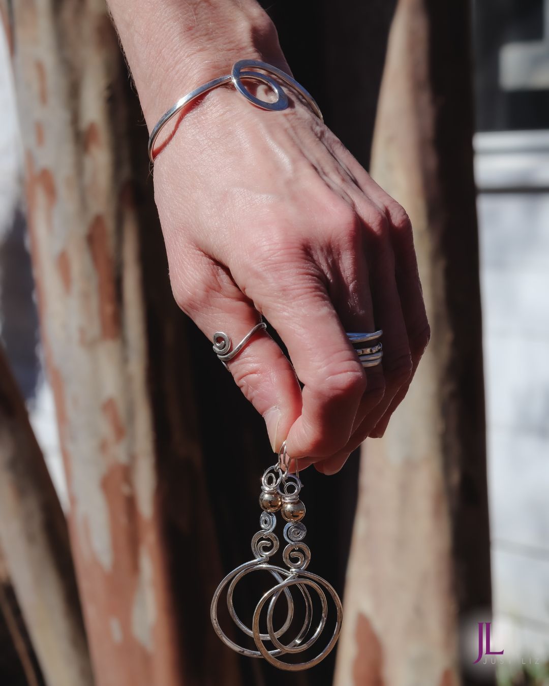 Sterling Silver Freeform Bracelet