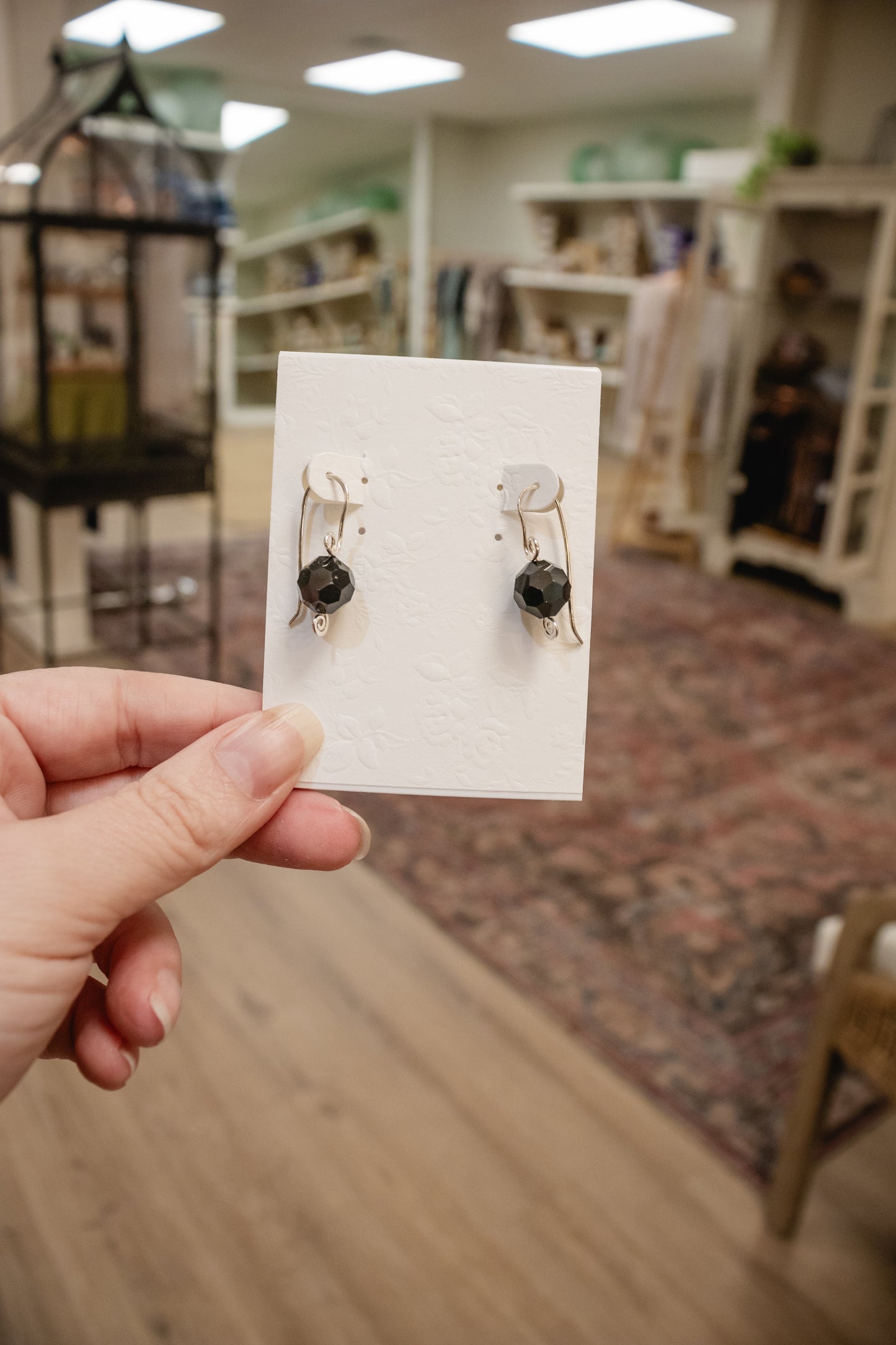 Dark Amethyst Dangle Earrings