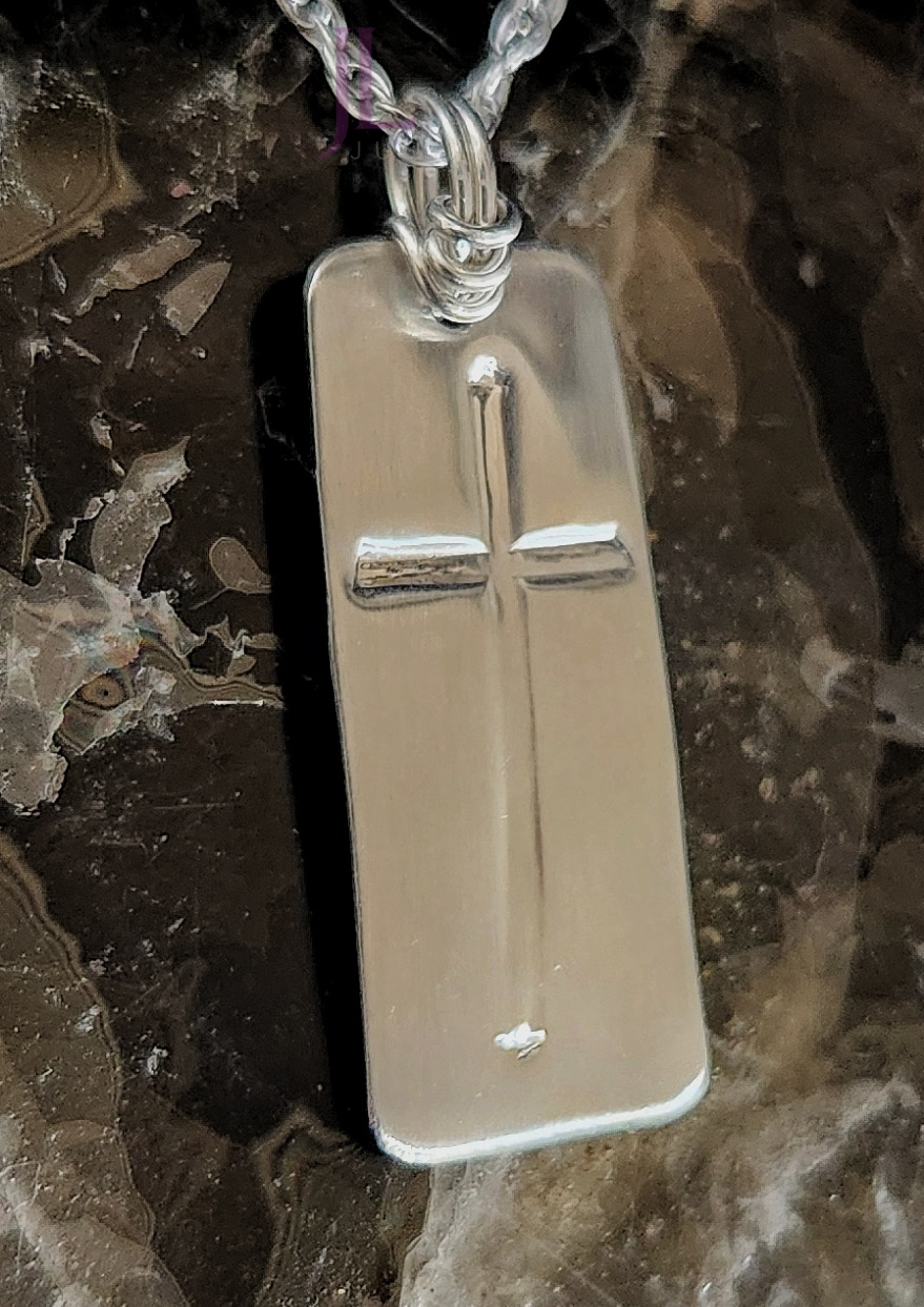 Embossed Cross Pendant