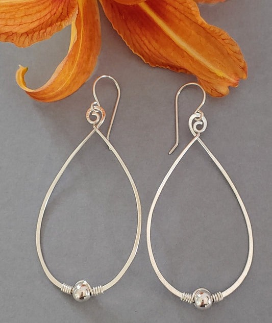 Beaded Hoop Earrings