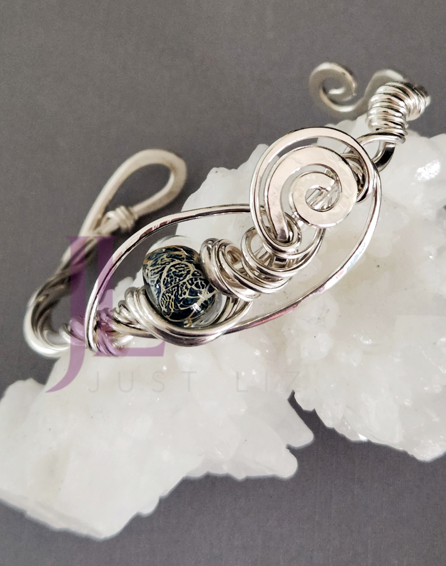 Wrapped Sterling Silver Bracelet