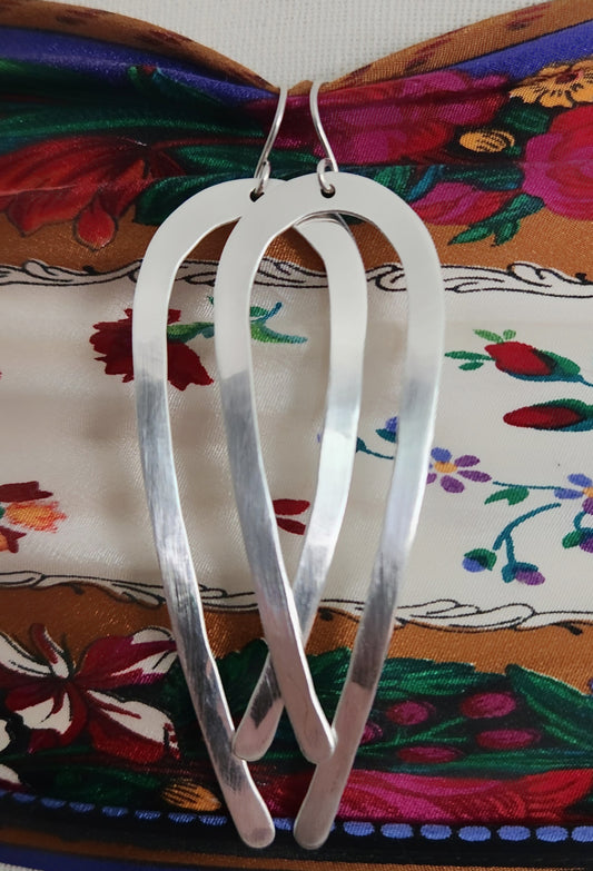 Minimalist Sterling Silver Statement Earrings
