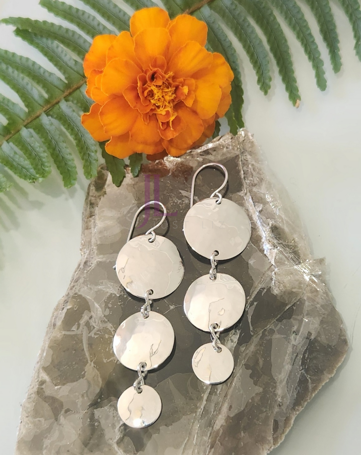 Sterling Silver Disc Earrings