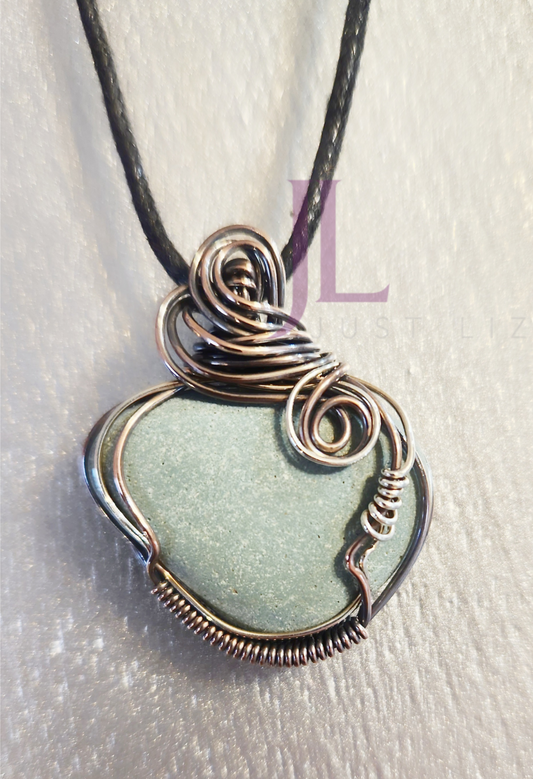 Natural Green Stone Pendant