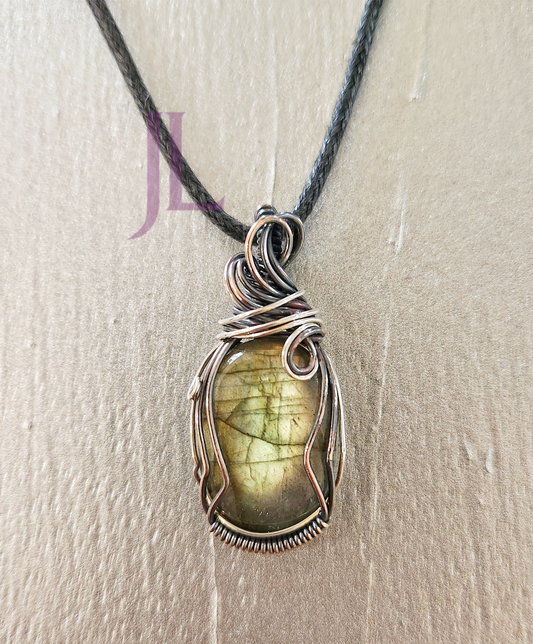 Labradorite Wrapped Pendant